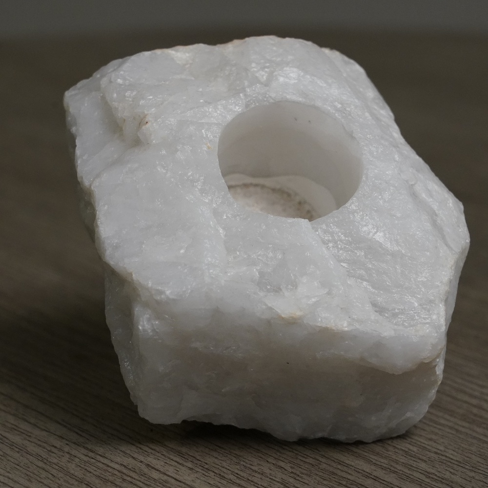 Crystal Quartz Candle Holder